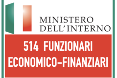 MINISTERO DELL'INTERNO 514 FUNZIONARI ECONOMICO FINANZIARI